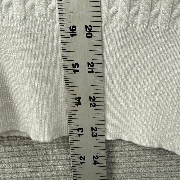 Thom Browne Cable Knit Cardigan Women White Hector Dog Stripe Preppy Luxury - Picture 6 of 12